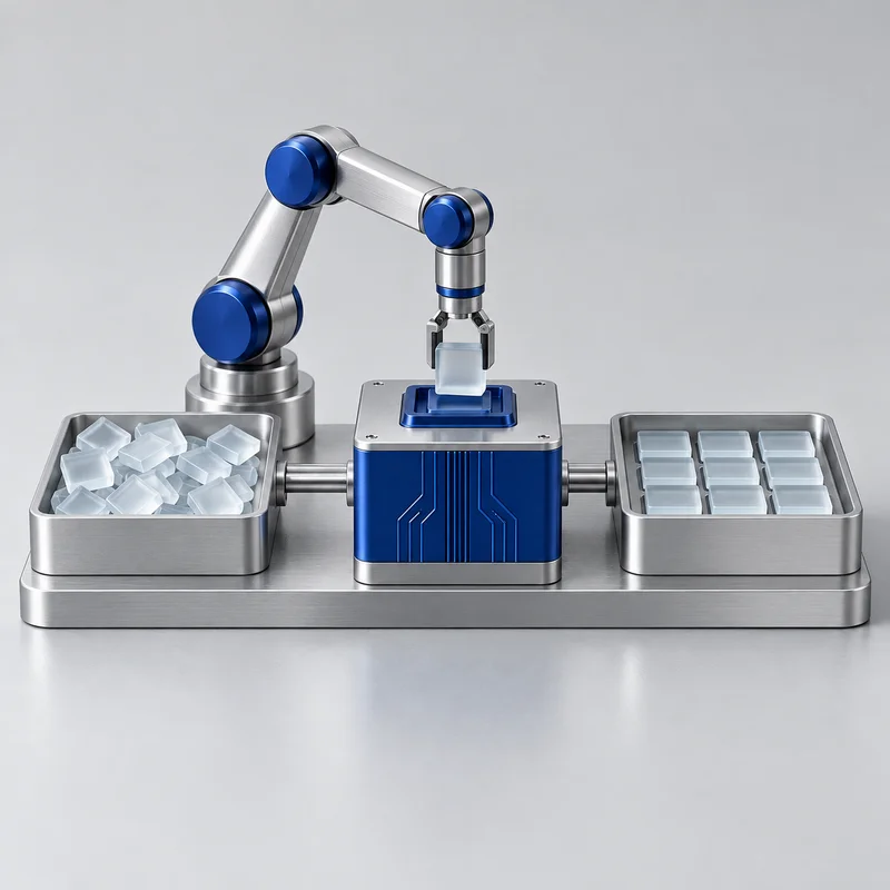 Robotic workflow connecting processing stations and organizing data